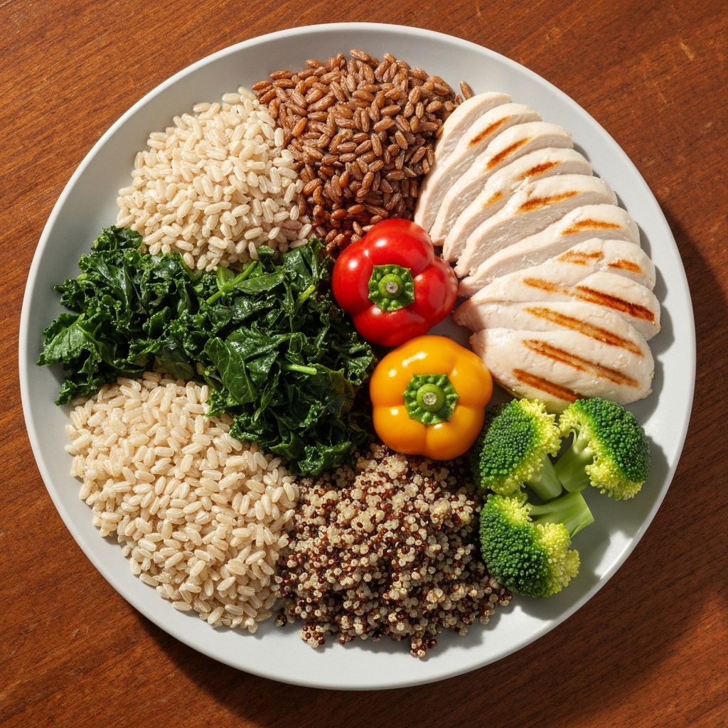 Healthy balanced foods